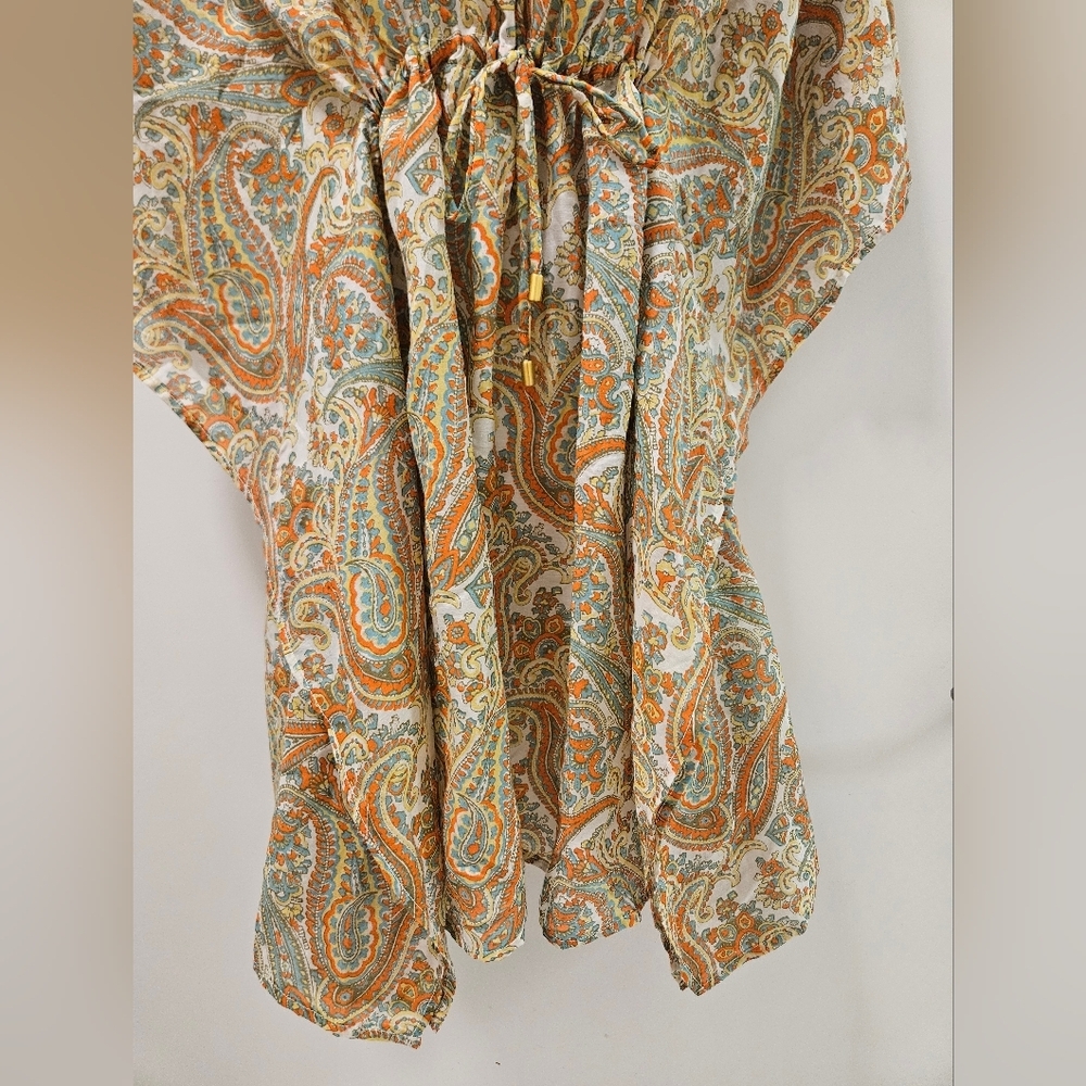 Helen Jon Paisley Mini Dress Coastal Beachwear,Cover Up NWOT - Picture 6 of 13